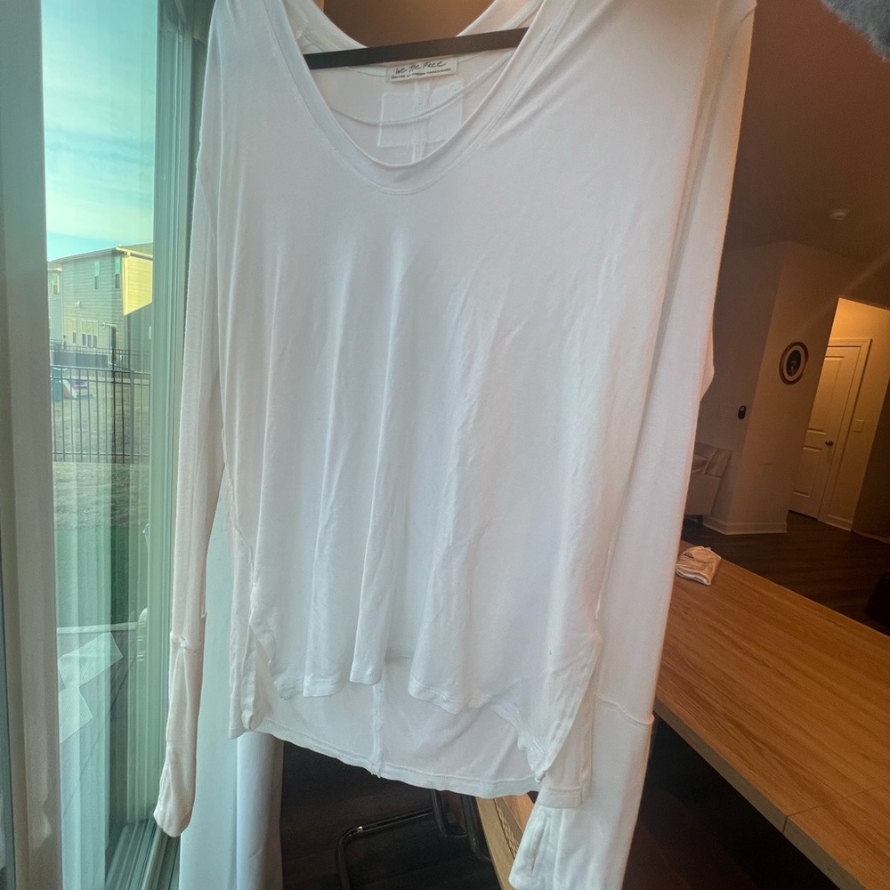 Free People Ivory Long Sleeve Tee - Picture 10 of 14